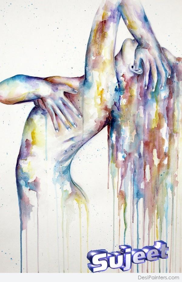 Beautiful Watercolor Painting - DesiPainters.com