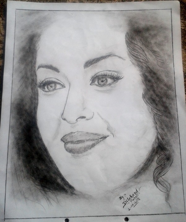  Pencil Sketch Of Aishwariya