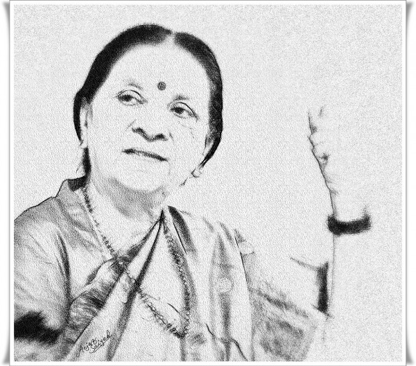 Digital Painting Of Anandiben Patel - DesiPainters.com