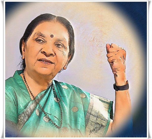 Chief Minister of Gujarat State – Anandiben Patel - DesiPainters.com