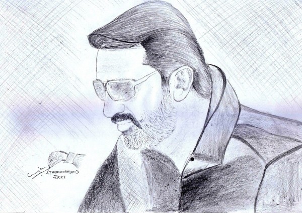 Pencil  Sketches By Thiyagarajan – Trichy (JJCET) - DesiPainters.com