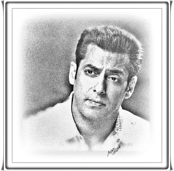 Digital Painting Of Salman Khan