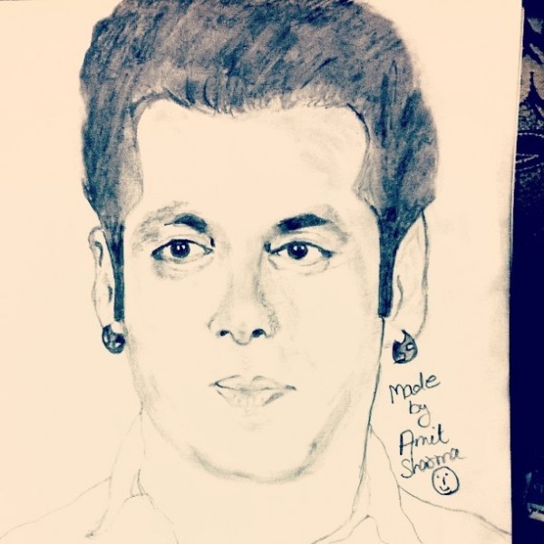 Pencil Sketch Of Actor Salman Khan