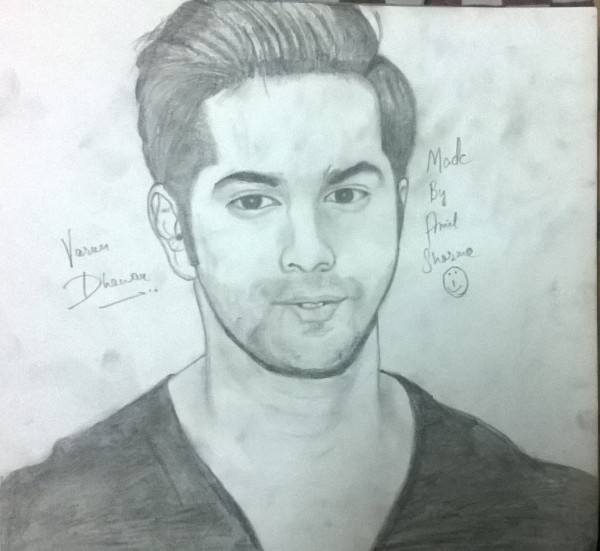 Pencil Sketch Of Varun Dhawan