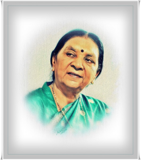 Digital Painting Of Anandiben Patel - DesiPainters.com