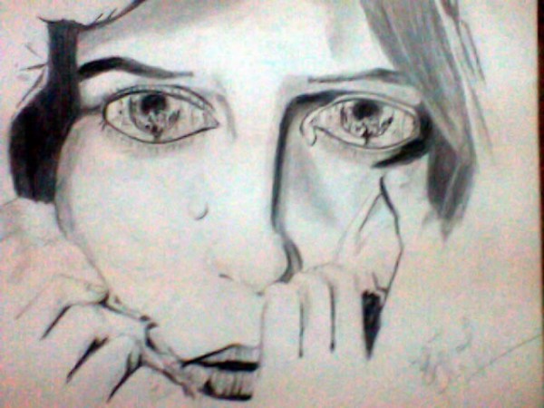 Pencil Sketch Of Dreamy Eyes
