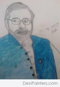 Pencil Sketch Of Narendra Modi