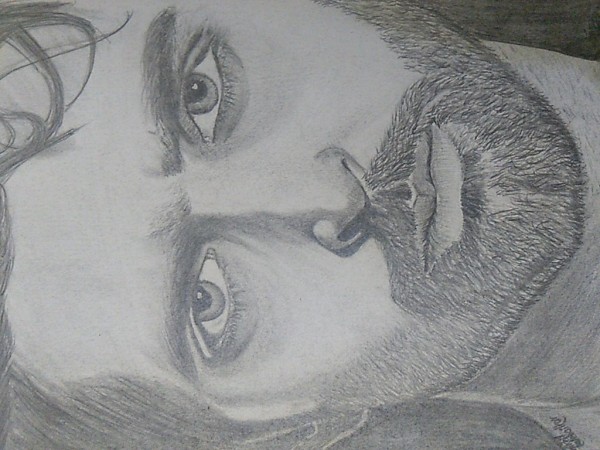 Pencil Sketch Of Hrithik Roshan - DesiPainters.com