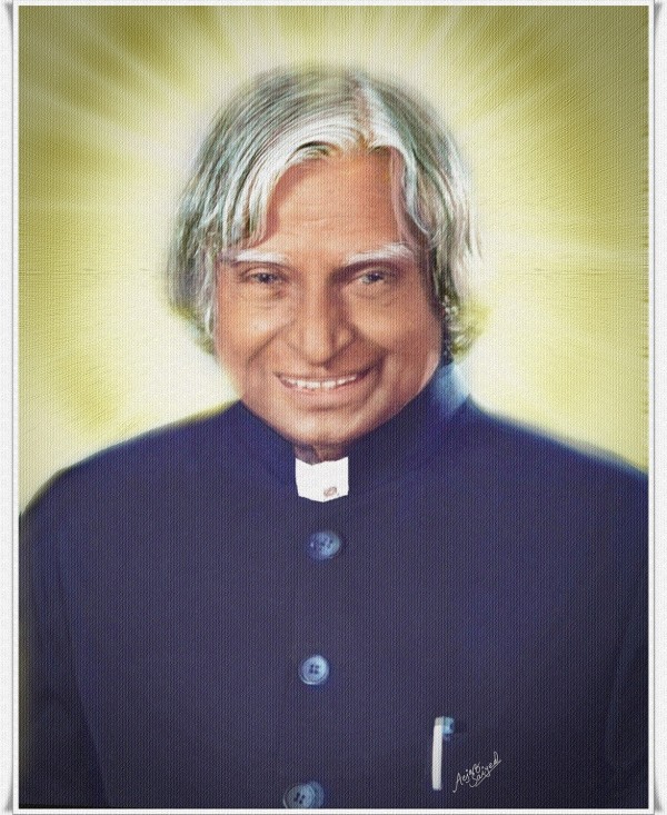 Digital Painting Of Former President Dr. A.P.J Abdul Kalam - DesiPainters.com