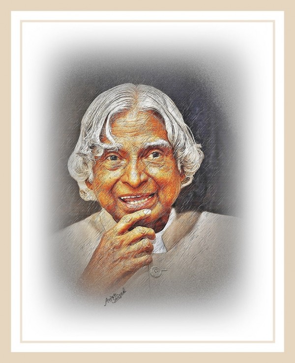 Digital Painting Of Dr. A.P.J Abdul Kalam - DesiPainters.com