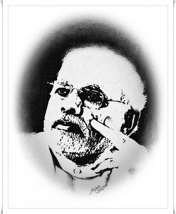 Digital Painting Of Shri Narendra Modi - DesiPainters.com