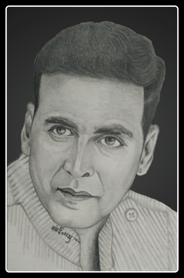 Pencil Sketch Of Akshay Kumar - DesiPainters.com