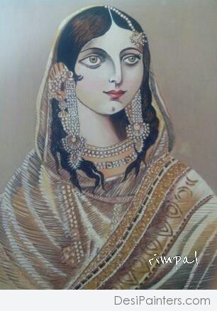 Mixed Painting Of Mumtaj!!!!!