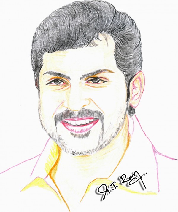 Pencil Sketch Of Karthi