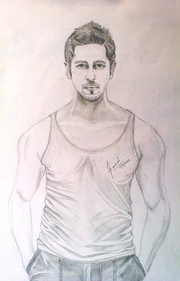 Marvelous Pencil Sketch of Sidharth Malhotra - DesiPainters.com