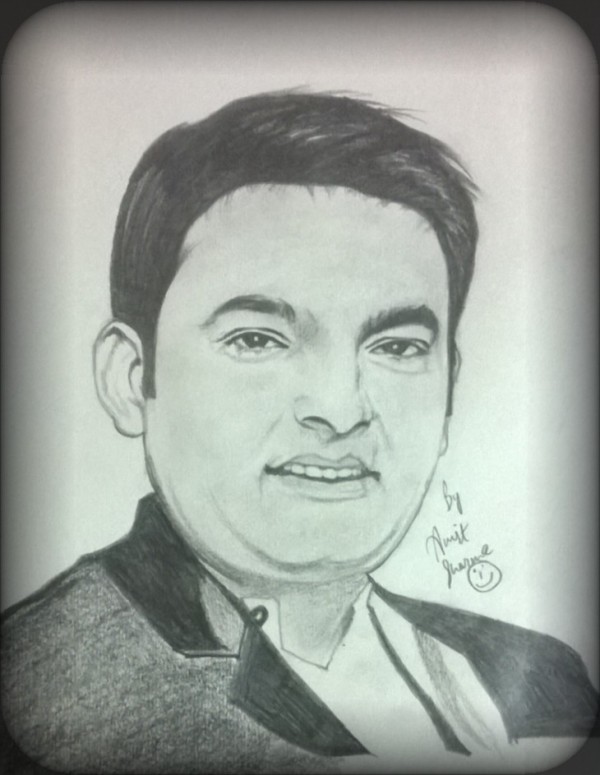 Pencil Sketch of Comedian Kapil Sharma