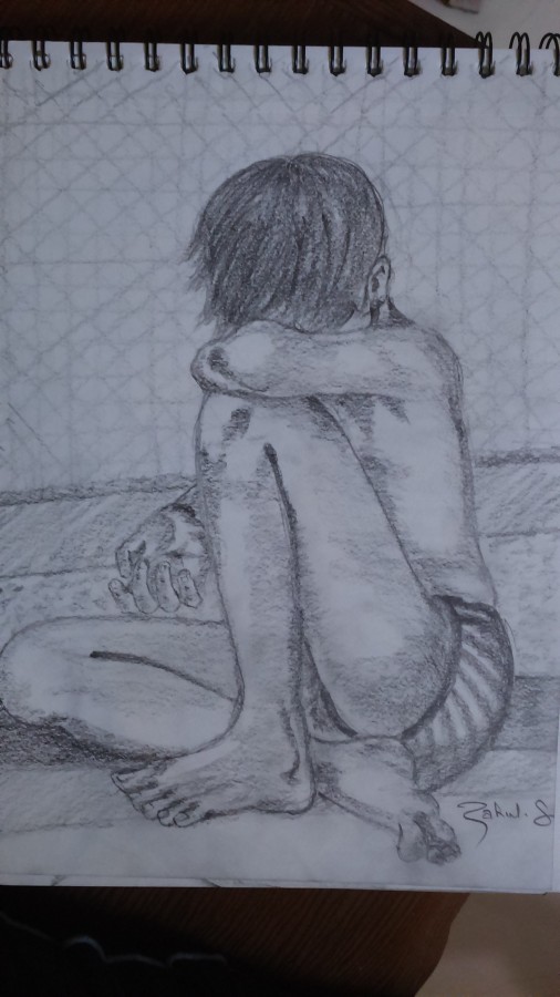 Pencil Sketch Of A Boy