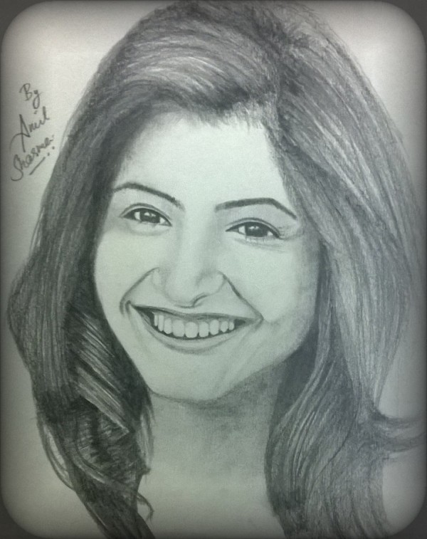 Pencil Sketch of Anushka Sharma - DesiPainters.com