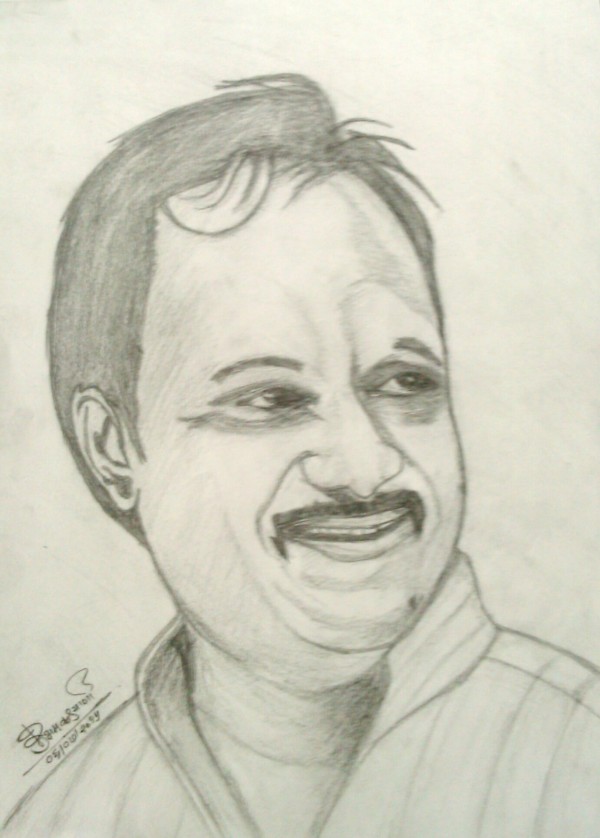 Pencil Sketch Of Ajit Pawar
