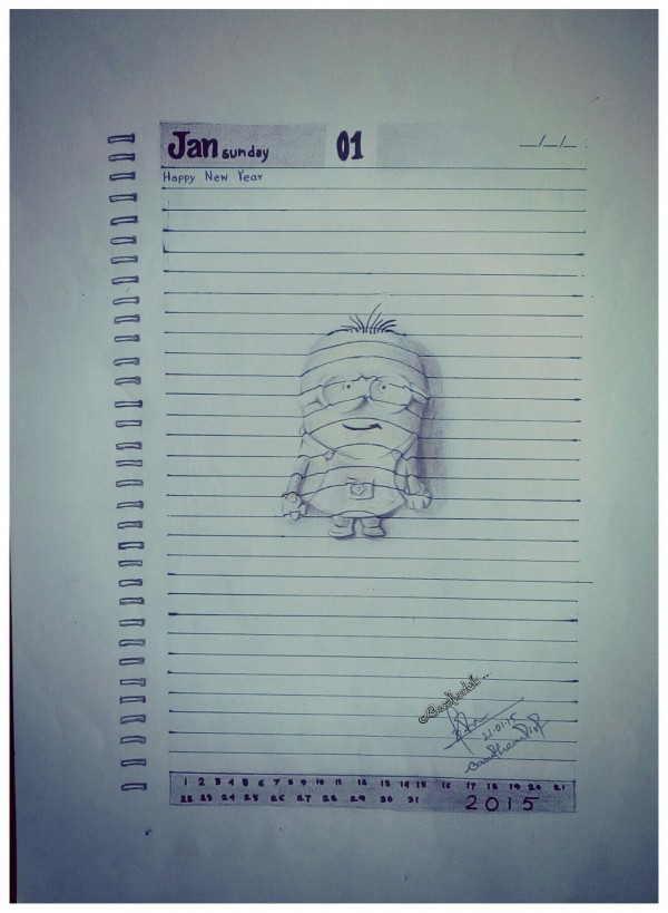 3d Pencil Sketch Of Pottu By Basutheartist