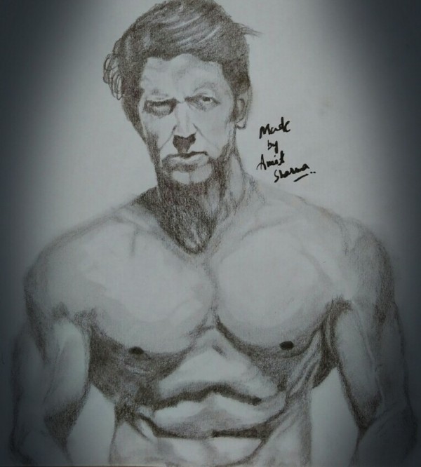 Pencil Sketch of Hrithik Roshan - DesiPainters.com