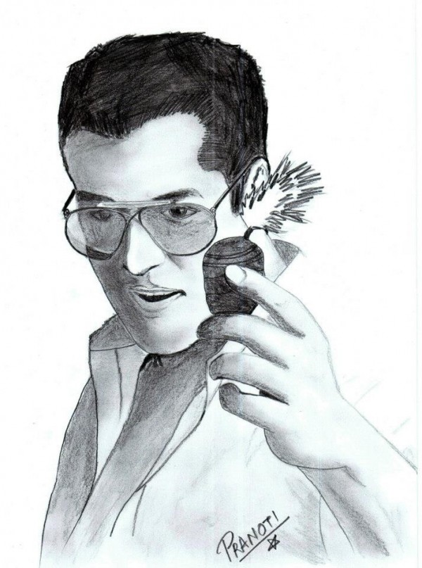 Pencil Sketch Of Sallu - DesiPainters.com