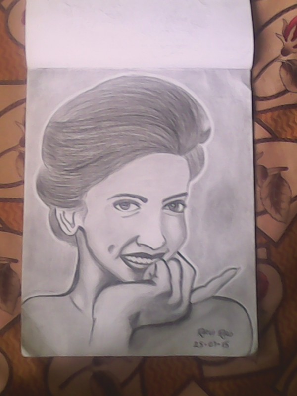 Pencil Sketch Of Actress Deepika Padukone - DesiPainters.com