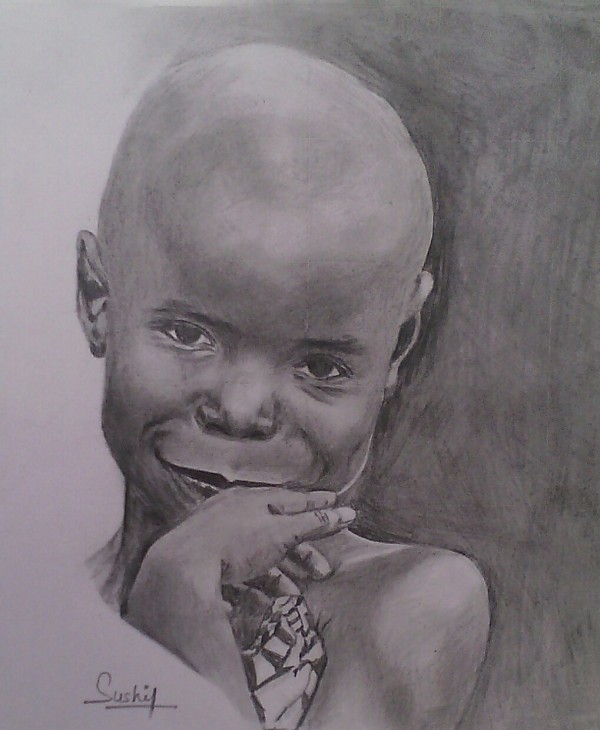 A Girl's Pencil Sketch