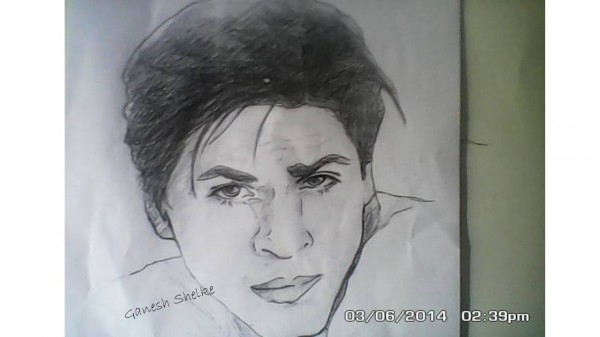 Pencil Sketch Of Shah Rukh Khan - DesiPainters.com