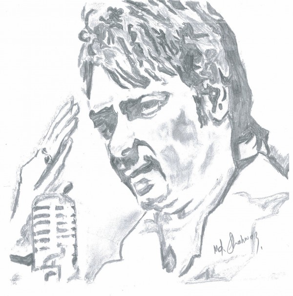 Pencil Sketch of Ajay Devgan - DesiPainters.com