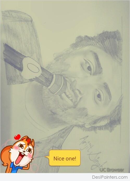 Pencil Sketch Of Arijit Singh - DesiPainters.com