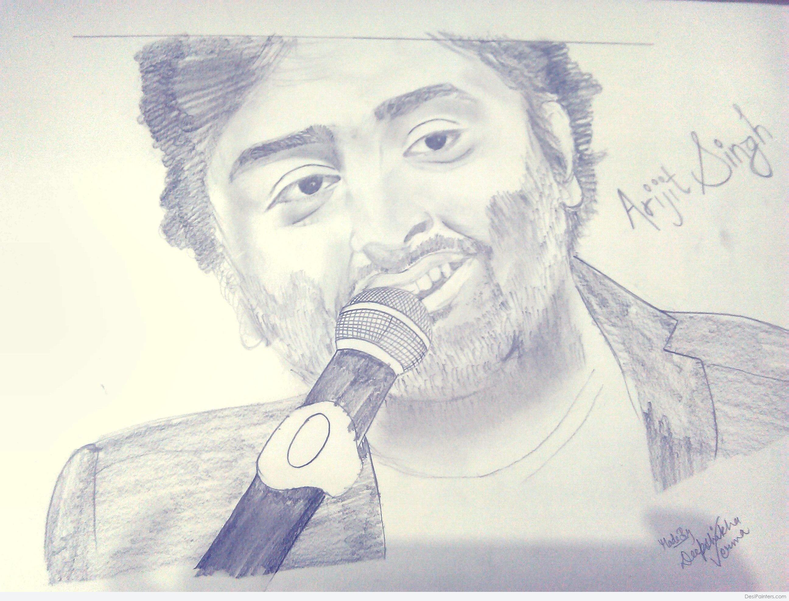 Share more than 151 sketch of arijit singh latest
