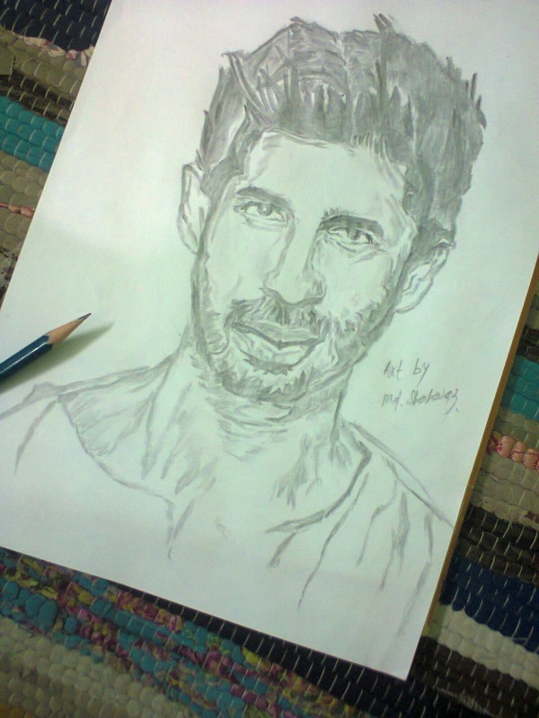 Pencil Sketche Of Sidharth Malhotra - DesiPainters.com