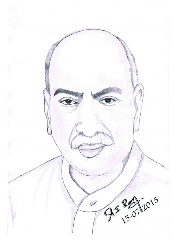 Pencil Sketch Of Kamarajar