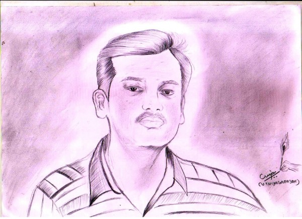 Pencil Sketch Of Thiyagarajan JJCET