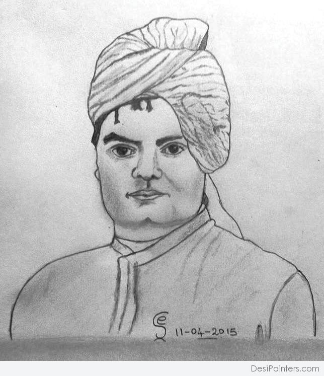 Swami Vivekananda Drawing by Shivkumar Menon - Pixels-saigonsouth.com.vn