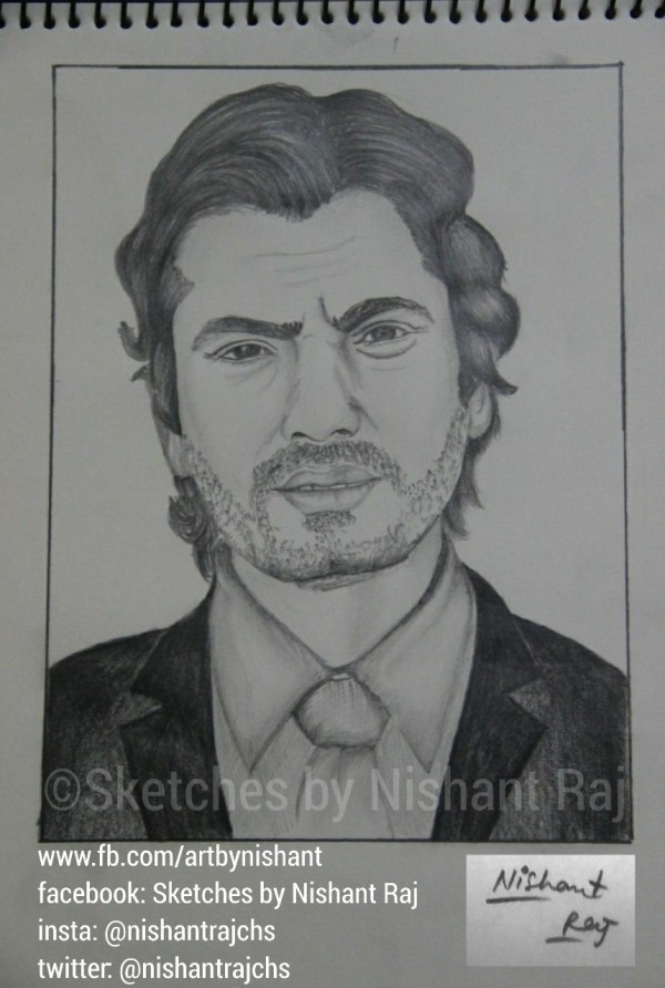 Pencil Sketch Of Nawazuddin Siddiqui