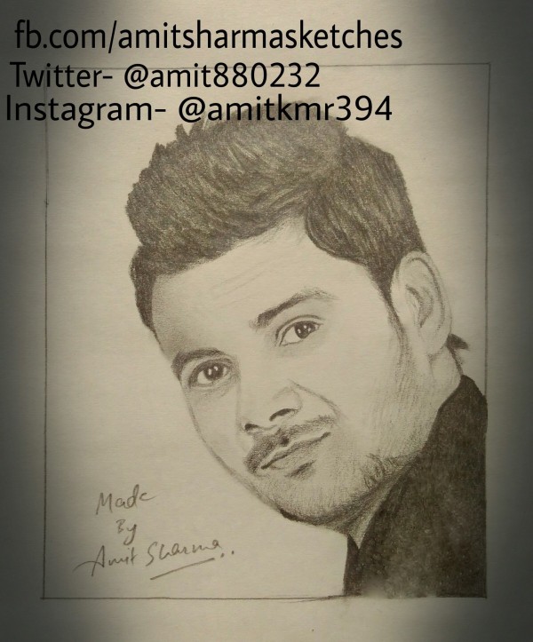 Pencil Sketch of Amit Sharma