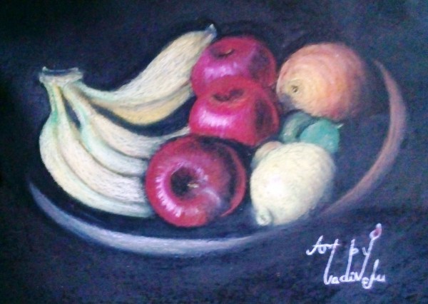 Crayon Painting By P. Vadivel