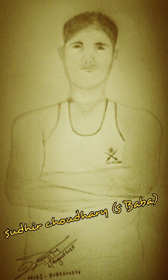 Pencil Sketch Of My Best Friend Sudhir Choudhary By Shubham Goyal - DesiPainters.com