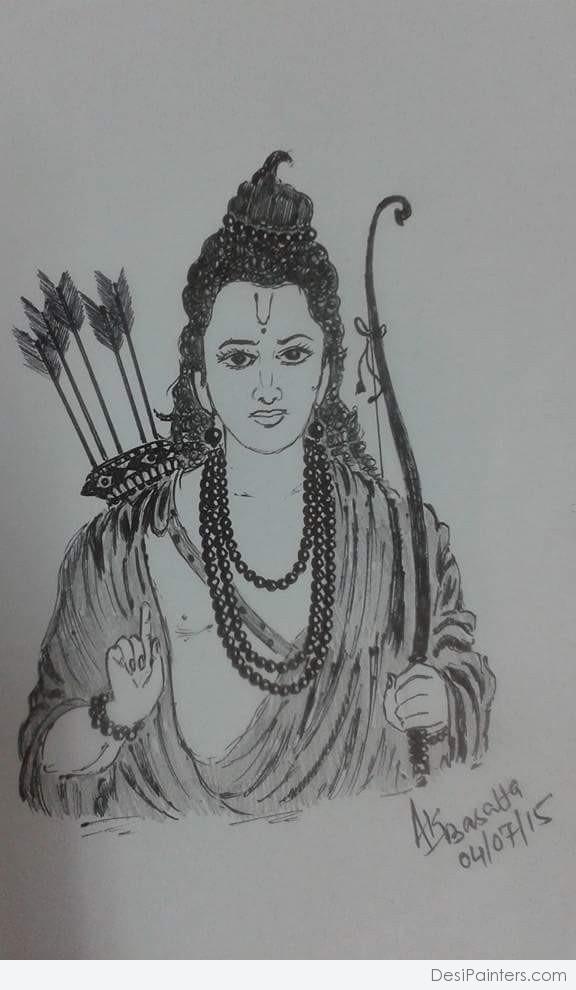 How to draw Lord Shri Ram - YouTube