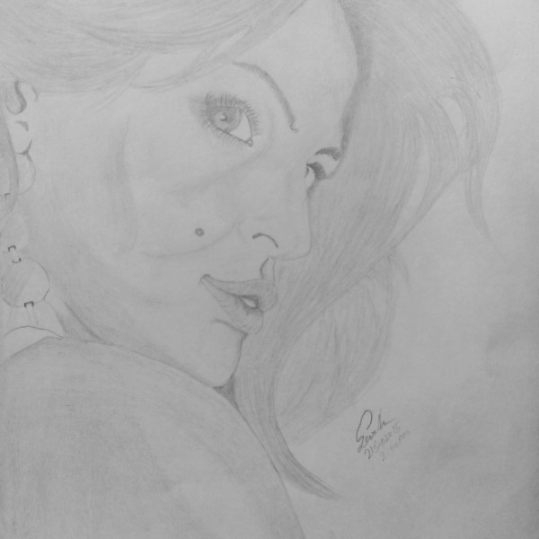 Pencil Sketch Of Eva Mendes - DesiPainters.com
