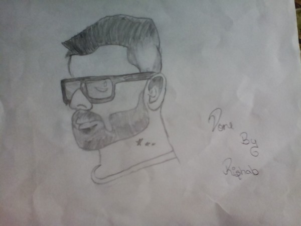 Pencil Sketch Of Virat Kohli 