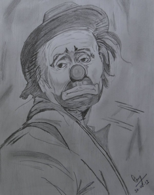 Pencil Sketch Of Joker - DesiPainters.com