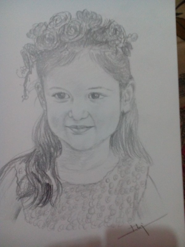 Pencil Sketch Of Munni From Bajarangi Bhai jaan