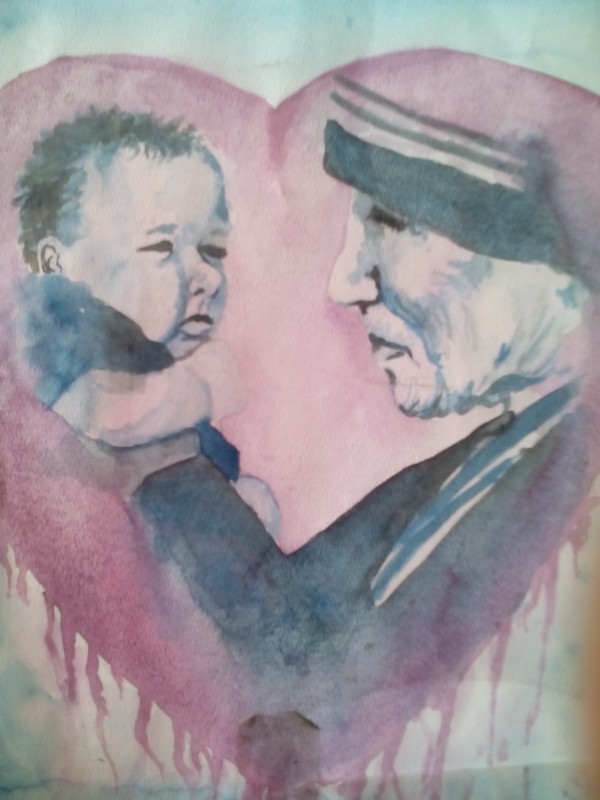 Watercolor Painting Of Mother Teresa: Born To Give Love