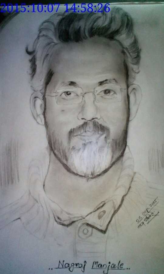 Pencil Sketch Of Nagraj Manjule - DesiPainters.com