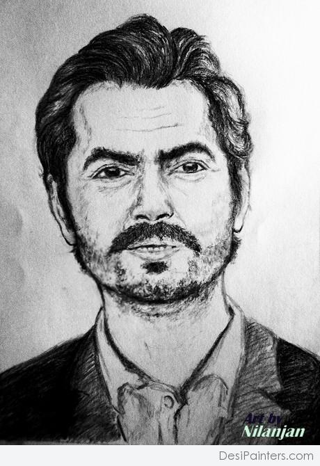 Pencil Sketch Of Nawazuddin Siddiqui