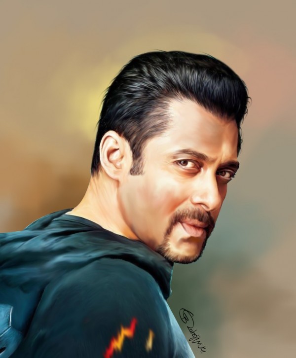 Digital Painting Of Salman Khan In Kick Movie