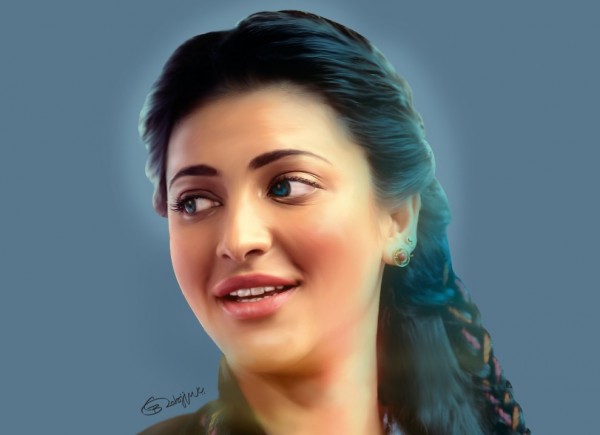 Digital Painting Of Srushti Hasan - DesiPainters.com